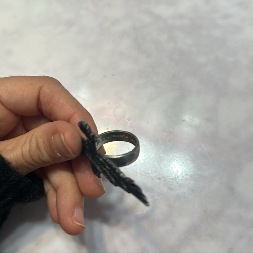 Alchemy Gothic Raven Ring 8 - Picture 5 of 13